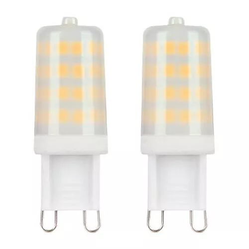 2 X Lightme LED Pin Socket Bulb 3 5W 32W G9 Matte 350lm Warm White