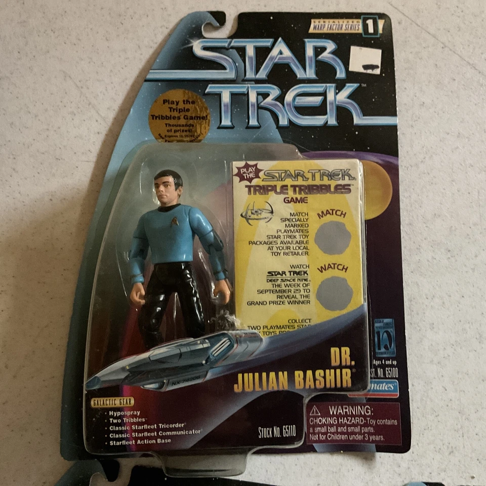 Star Trek Deep Space Warp Factor Serie 1 Lote Constable Odo, Dr Bashir, Cap. K Foto 4 de 4