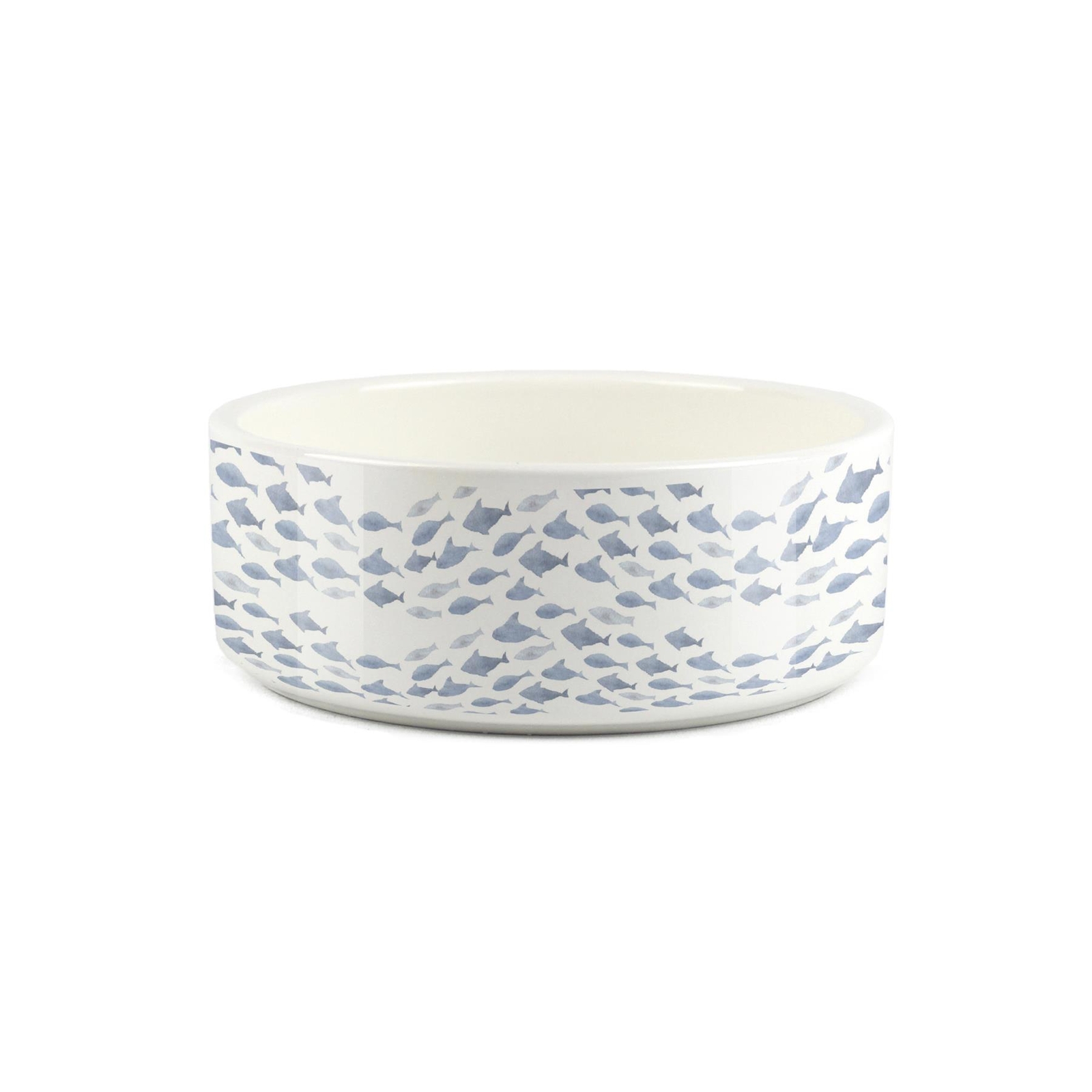Watercolour Fish Small Ceramic Pet Bowl - Food/Water Dish Gifts for Pets