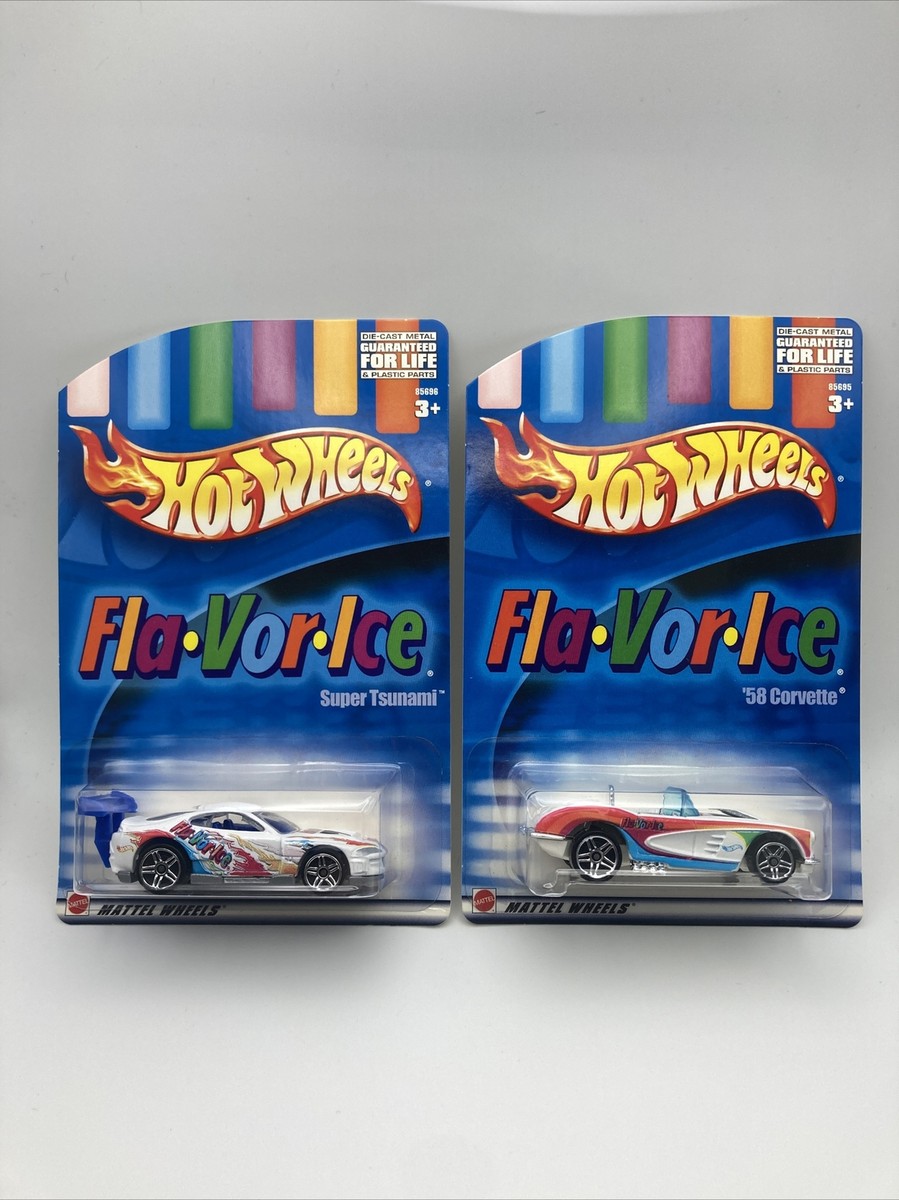 Lot Of 2 HOT WHEELS FLA-VOR-ICE PROMO '58 CHEVY CORVETTE & Super