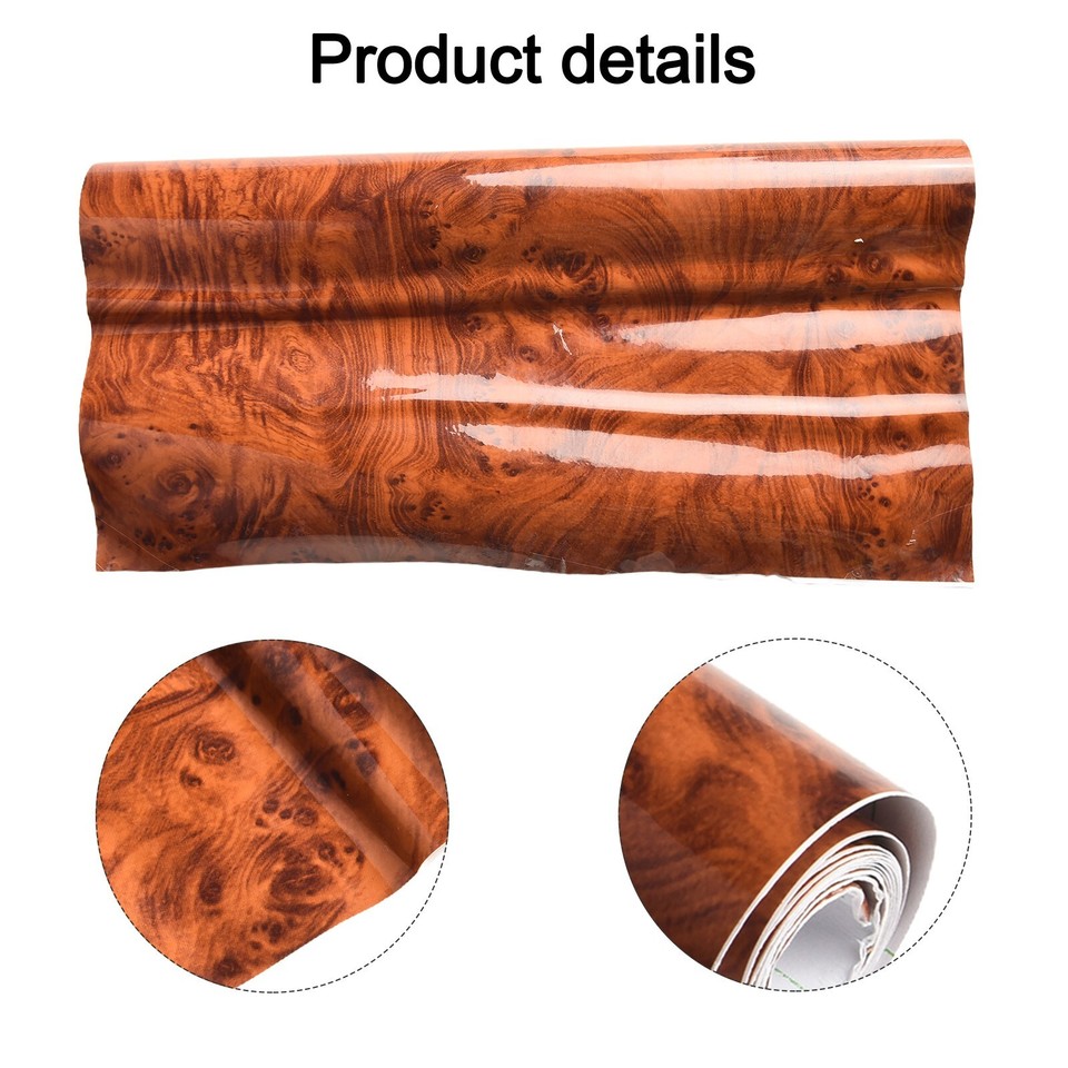 HighGlossy Wood Grain VinylSticker Film Wrap Car DIY Sticker Decal