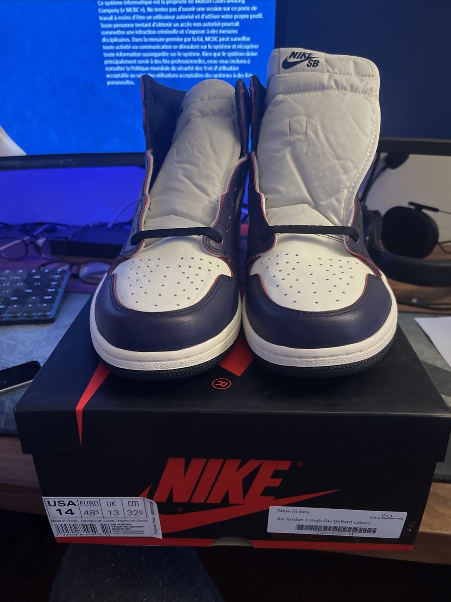 Air Jordan 1 Retro High OG Defiant SB LA to Chicago SIZE 14
