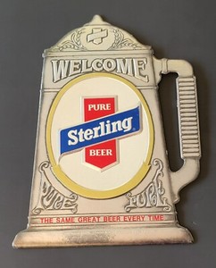 sterling beer sign　ビンテージ　ビール　サイン　看板 Sterling Beer Sign | eBay