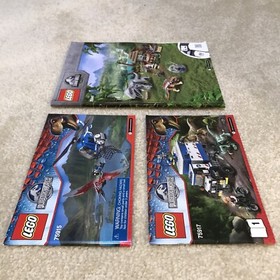 Lego Jurassic World Building Instructions Manual Books Lot 75941 75915 75917