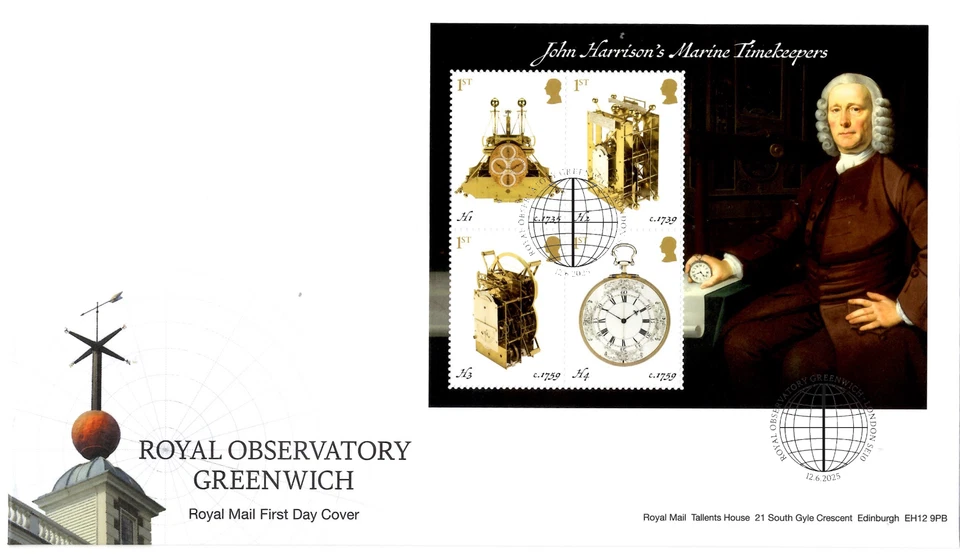 2025 GB ROYAL OBSERVATORY Set of 3 Stamps Mini Prestige FDCs 12.6.25 UNADDRESSED - Image 3 of 4