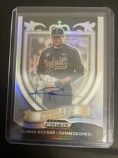 2021 Panini Prizm Draft Picks Kumar Rocker Auto Crusade Insert Silver Prizm