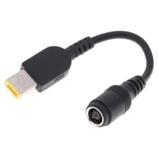 New Round 7.9 x 5.5mm Jack to Square Plug Adapter for IBM Lenovo Laptop Notebook