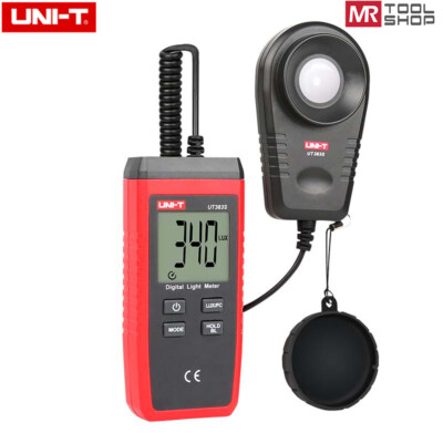 Uni-T UT383S Digital Light Meter Luxmeter Luminometer  Photometer 0~199,900Lux 