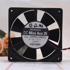 Sanyo 109P0912M4021 9225 12V 0.1A 2-Wire Silent Cooling Fan