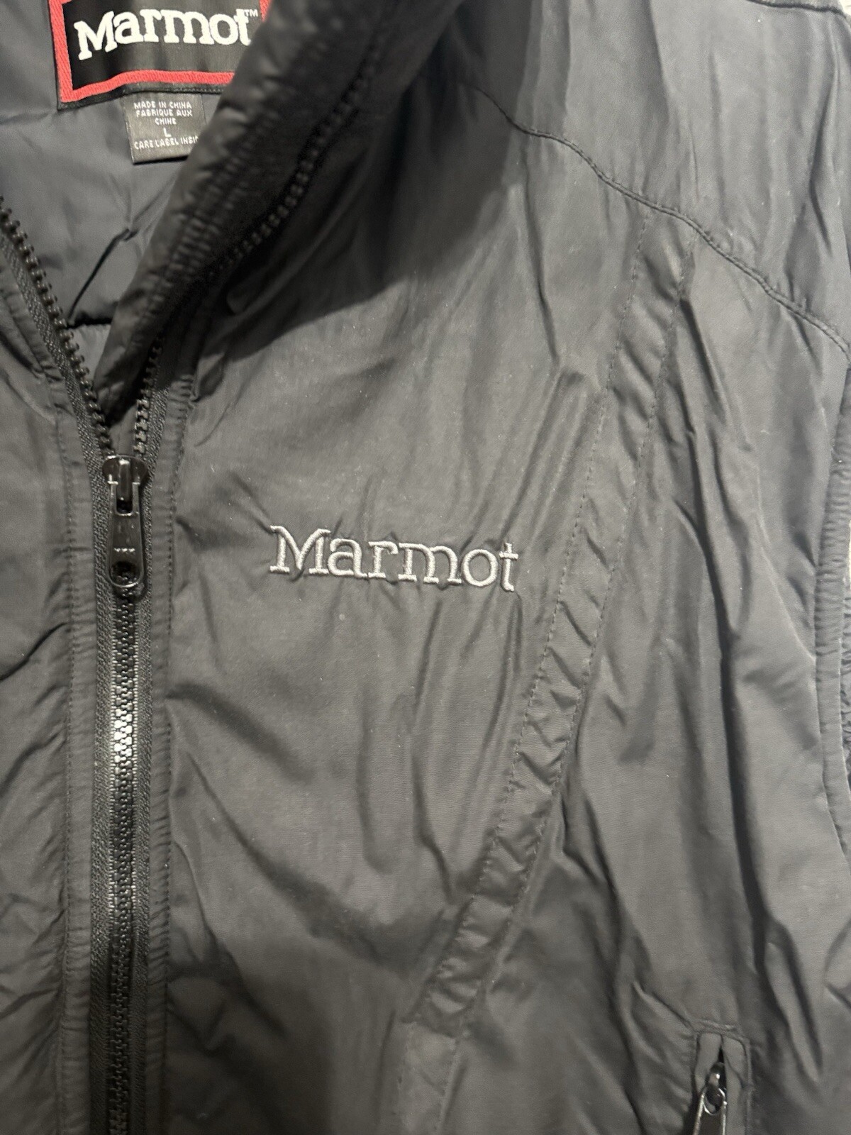 Vintage Marmot PolarGuard Double Layer Puffy Spell Out Ski Vest Mens Large image 3