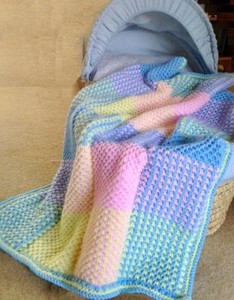 knitted cot blanket