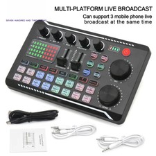 Live Sound Card and Audio Interface with DJ Mixer Effect Voice Changer Bluetooth