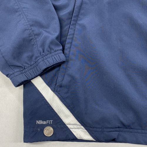 Nike Tennis Giacca Leggera Uomo Full Zip Blu Taglia XL - Foto 4 di 11