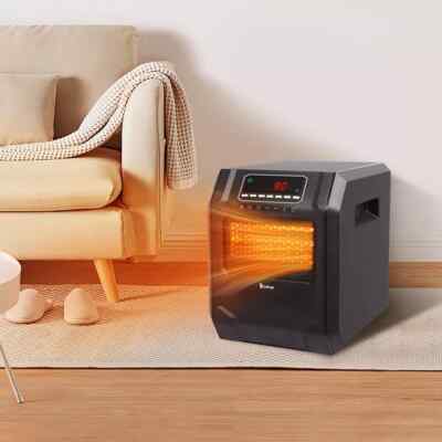 We Warm HT1013US Portable 1500W Electric Element Quartz Infrared