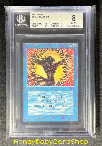 MTG Limited Edition Alpha 1993 Spell Blast BGS 8.0Q++ NM/MT Old School 93/94 - Picture 6 of 6