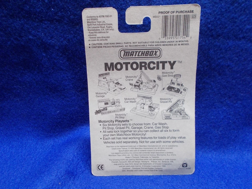 Chevrolet Lumina MB 54 rojo superrápido Matchbox en tarjeta, como nuevo Foto 3 de 3