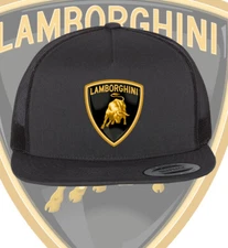 Lamborghini Automotive Hat Black Trucker Hat Cap Adult Size One Size Fits all