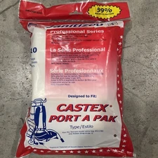Janitized Vacuum Cleaner Bags JAN-CXBP-2(10) 10 Pack Castex Port A Pak