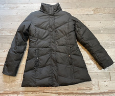 Vintage Eddie Bauer Premium Quality GOOSE DOWN Puffer Coat Woman's MED Gray WARM