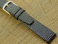 Vintage Hadley Roma Lizard Grain Gold Tone Buckle 14mm NOS Unused Watch Band