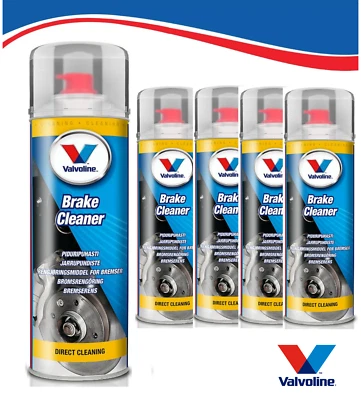 VALVOLINE PULITORE FRENI 5 PZ FRIZIONI DISCHI DETERGENTE PARTI MECCANICHE 500ml
