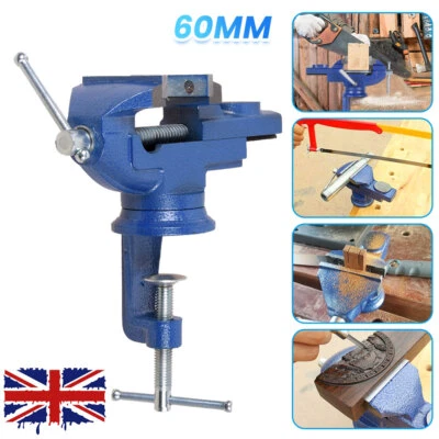360° Swivel Base Table Vise 60mm Small Bench Vise /wood Working Bench Vice Clamp