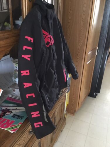 Fly Racing SNX Pro Jacket Women’s Size Medium Black W/Pink 470-4512M - Picture 2 of 12