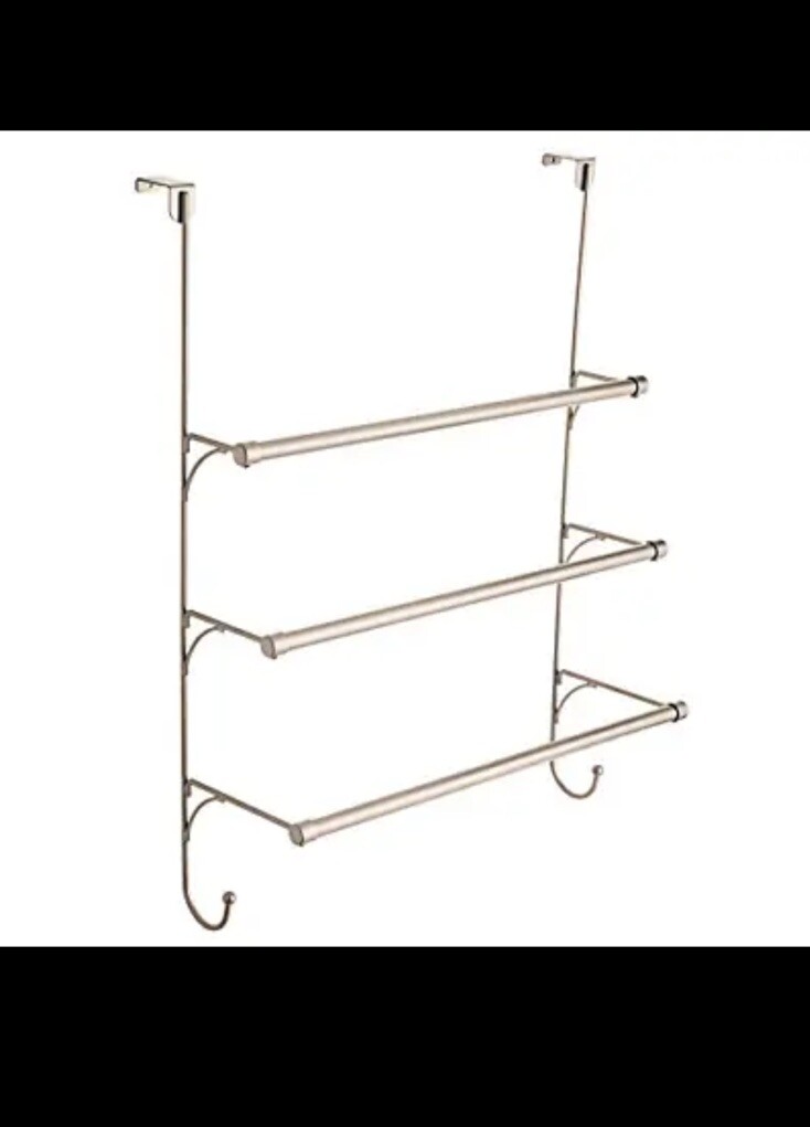 Rack With Hooks, Flat Nickel