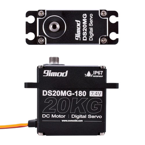 9imod DS20MG 20 kg impermeable servo metal completo para 1:8 1:10 radiocontrol scx10 trx4 d90 - Imagen 10 de 15