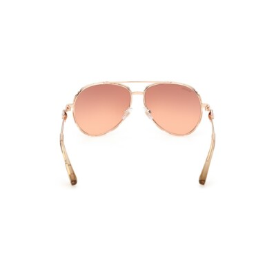 SWAROVSKI SK338 33F Rose Gold Aviator Metal Sunglasses Frame 