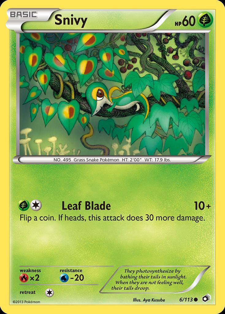 Pokemon Snivy (6/140) Legendary Treasures LP