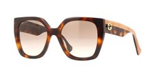Gucci GG1300S Havana/Brown Shaded 003 Sunglasses