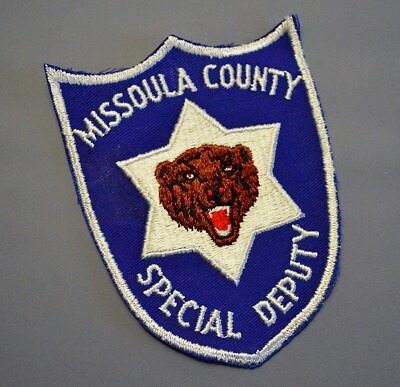 Missoula County Montana Special Deputy Sheriff Patch ++ Mint MT