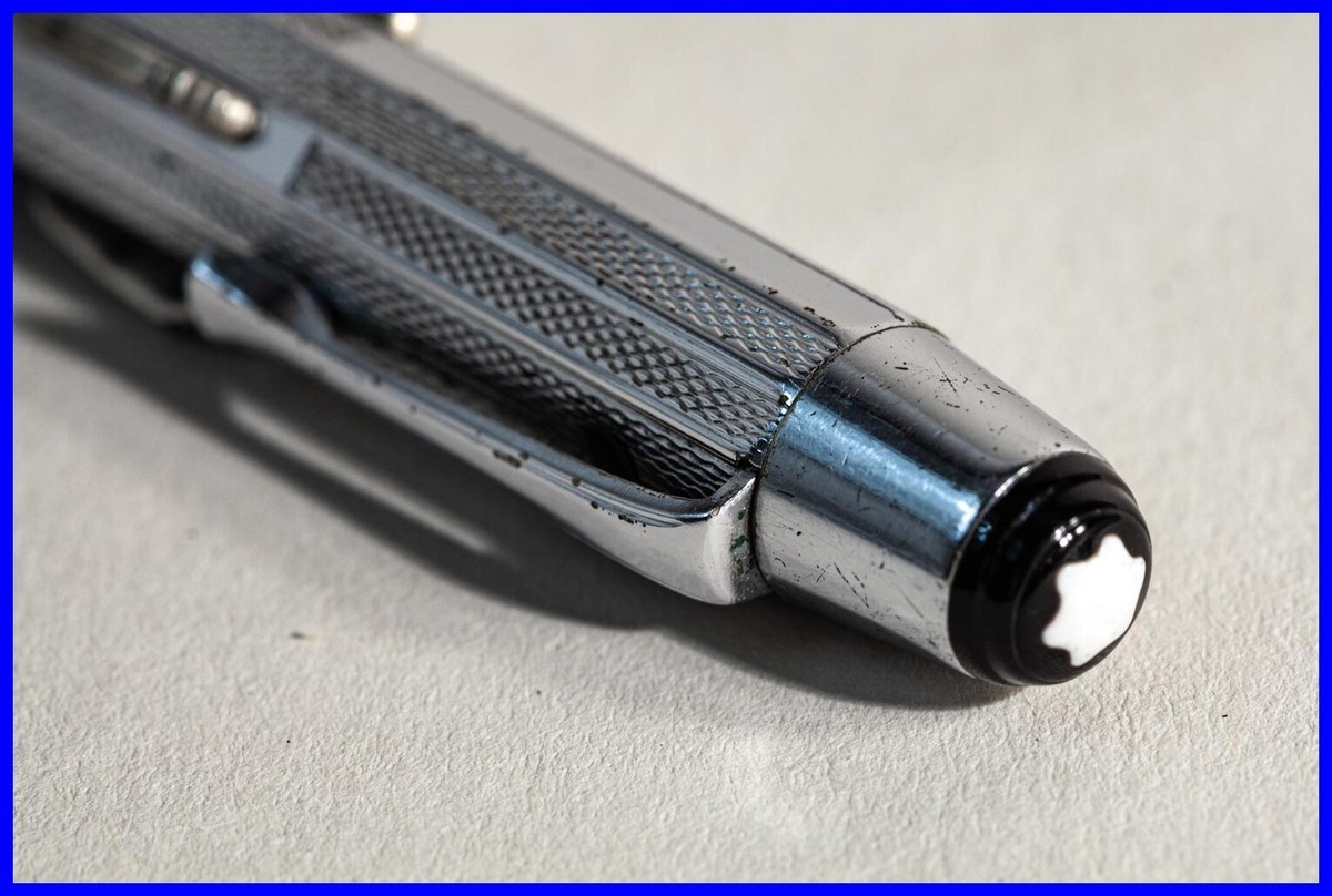 1960s Perfect Ballpoint Pen 4 COLORS MONTBLANC Chromed MULTI PEN