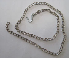 16" Replacement chain and hook for vintage Wyandotte flat bed truck