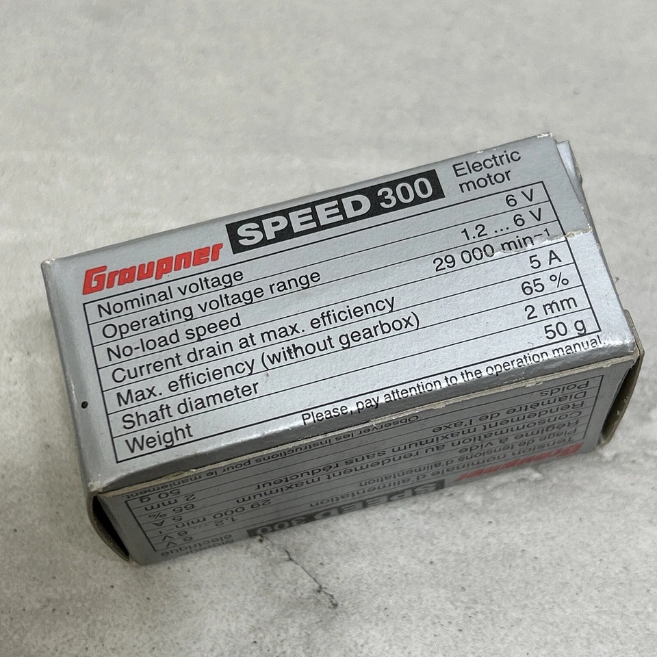 Graupner Speed 300 6V Elektromotor Motor RC 3306 Modellbau (Robbe) NEW - Image 4 of 4