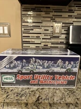 Hess 2004 Sport Utility Vehicle and Motorcycles New In Box And Bag