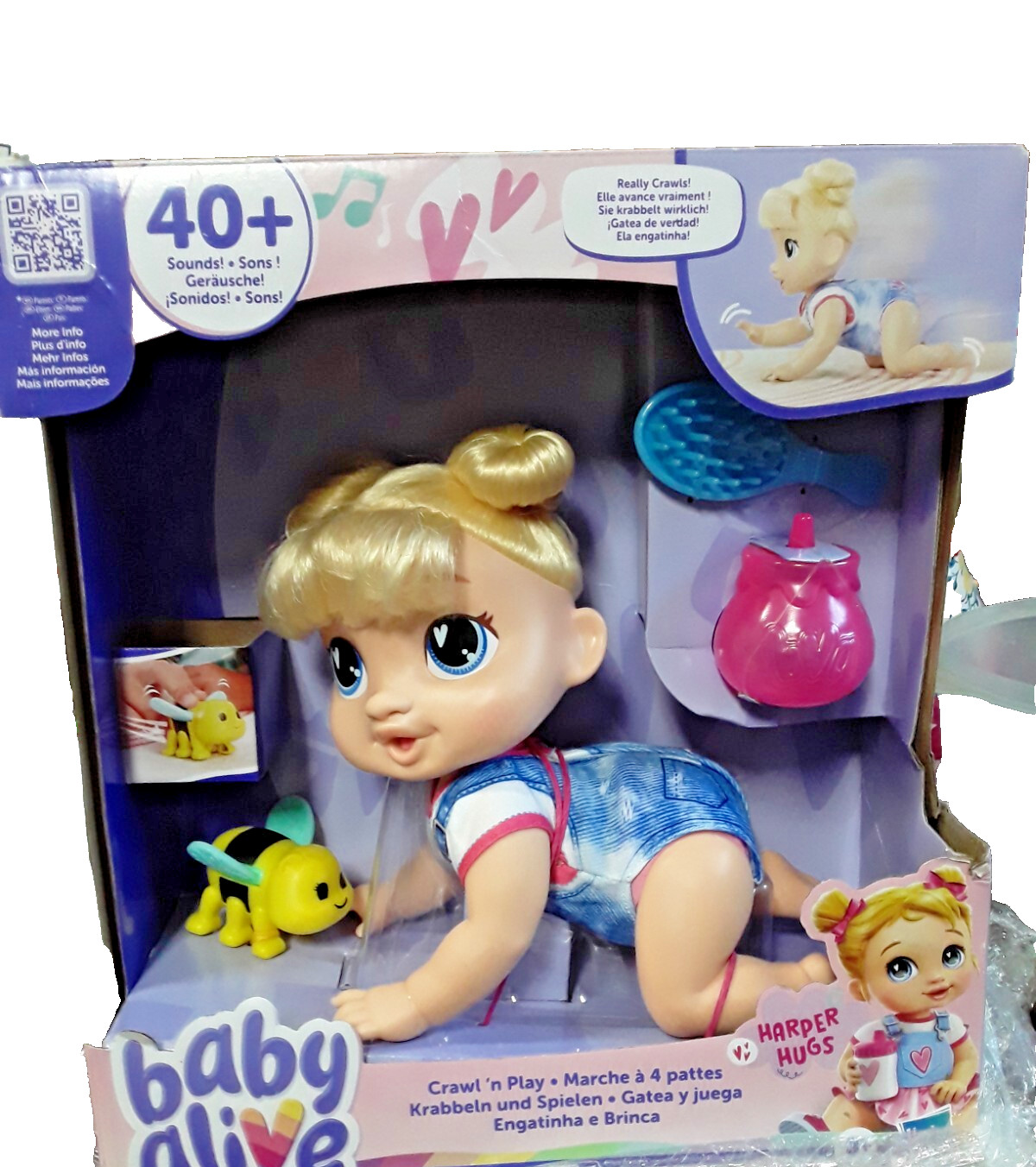 Baby Alive Crawl 'n Play Blonde Harber Hugs