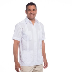 Basic Traditional Cotton Blend Cuban Guayabera Shirt Size 4x Color Wh Ebay Basic Traditional Cotton Blend Cuban Guayabera Shirt Size 4x Color Wh Ebay