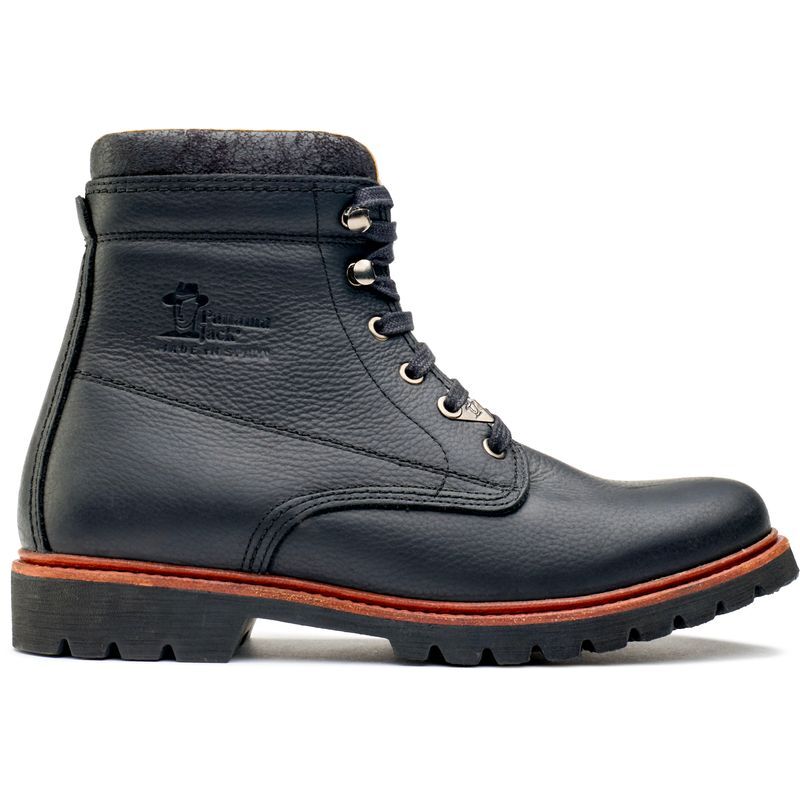 Panama Jack Mens Panama 03 Aviator Chukka Boots Black UK