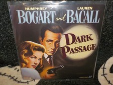 Dark Passage Laserdisc LD Humphrey Bogart Lauren Bacall Free Ship 50