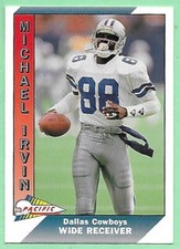 1991 Pacific Football Michael Irvin #97 Dallas Cowboys👍