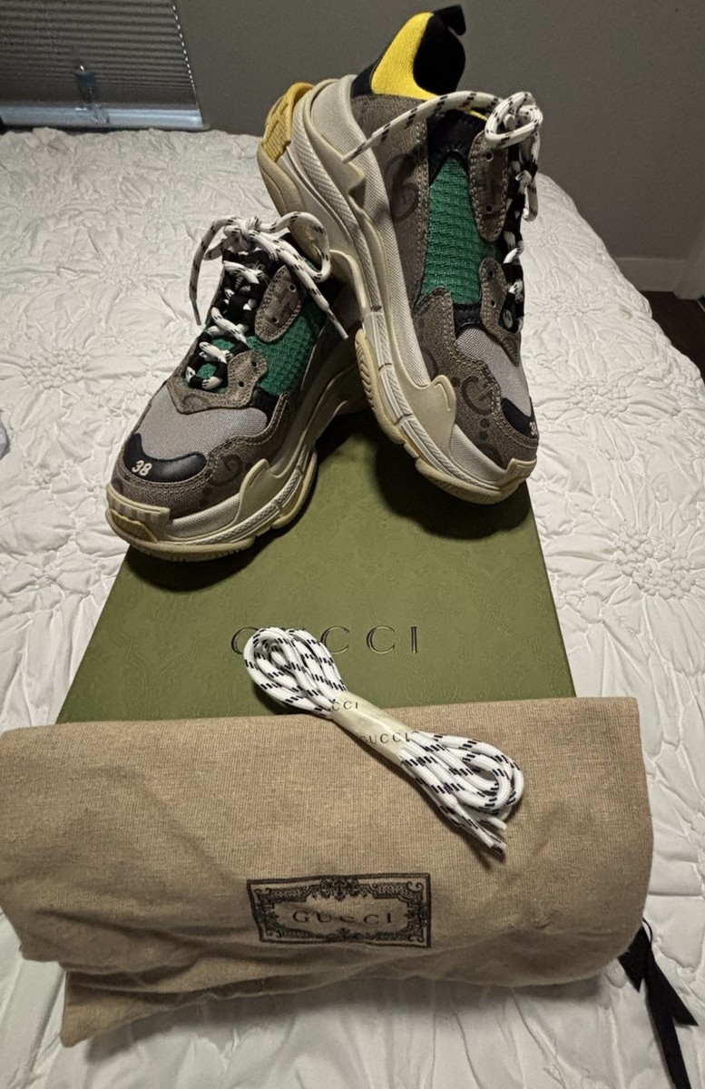 BALENCIAGA Gucci Triple S ハッカー ラボ スニーカー Gucci x Balenciaga The Hacker Project Triple S Sneakers Size