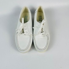 HUSH PUPPIES Prof's - BOUNCE Women s White Leather Walking Shoes Size 6.5 W