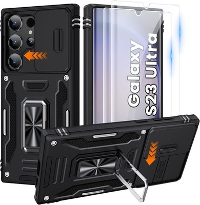 Samsung Galaxy S23 Ultra Case with 2 PCS HD Screen Protector, Shockproof Protect