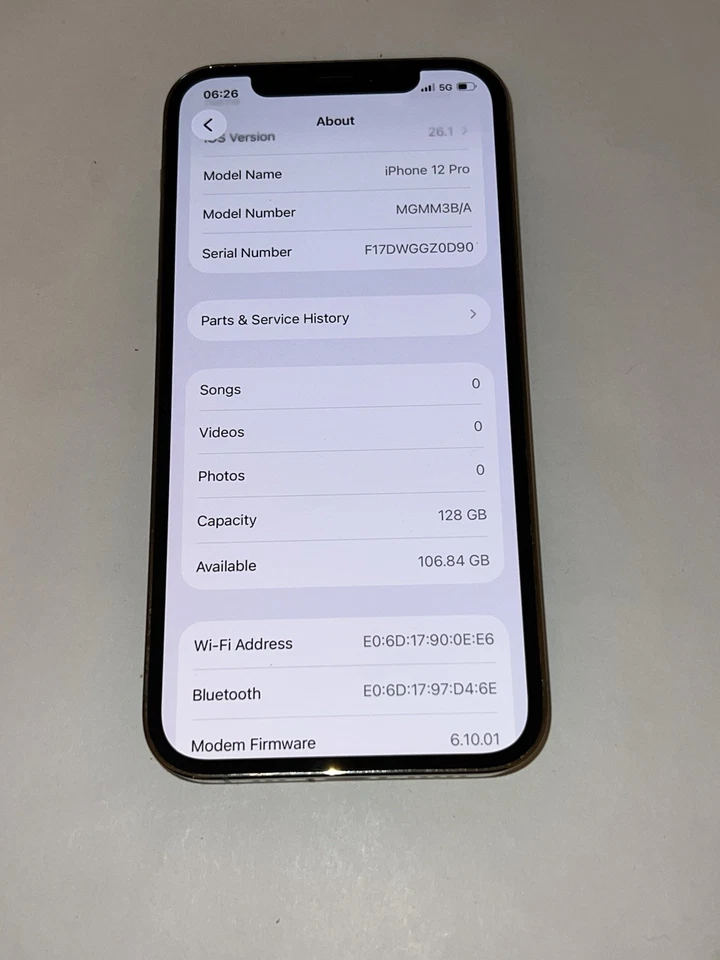 Apple iPhone 12 Pro - 128GB - Unlocked Gold Read Description. - Image 2 of 4