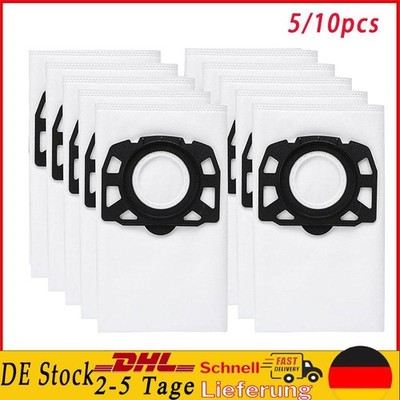 5~10 Staubsaugerbeutel für Kärcher WD2 Plus V12/4/18/C, WD3, WD3 Battery MV 3