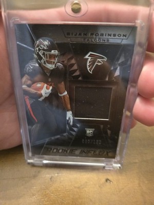 Bijan Robinson 2023 Panini Black Rookie Influx Patch #012/150 #RI-40 Falcons. 
