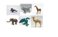 playmobil pièce détachée pour girafe dragon dromadaire loup corbeau elephant