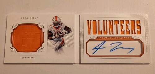 2018 National Treasures John Kelly RC Auto Jersey Booklet Auto 19/99 Tennessee